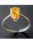 Bague Citrine Argent 925 Taille 58 (s)