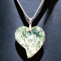 Pendentif Agate Arbre Cœur avec Cordon réglable (s)