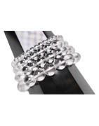 Bracelet Cristal de roche Pierres rondes (s)
