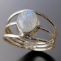 Bague Pierre de lune Argent 925 Taille 64 (s)