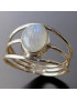 Bague Pierre de lune Argent 925 Taille 64 (s)