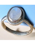 Bague Pierre de lune Argent 925 Taille 54 (s)