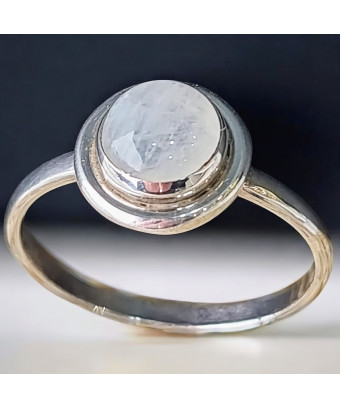 Bague Pierre de lune Argent...