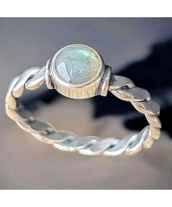 Bague Labradorite Argent 925 Taille 58 (s)