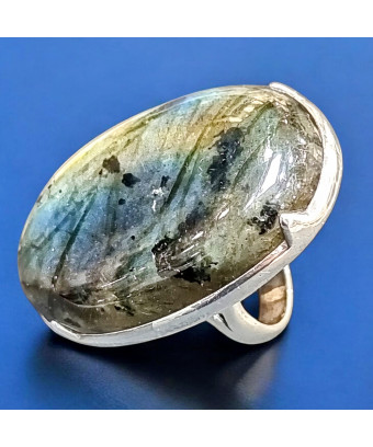 Bague Labradorite Argent 925 Taille 54 (s)