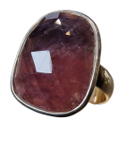 Bague Rubis Saphir argent 925 Taille 60