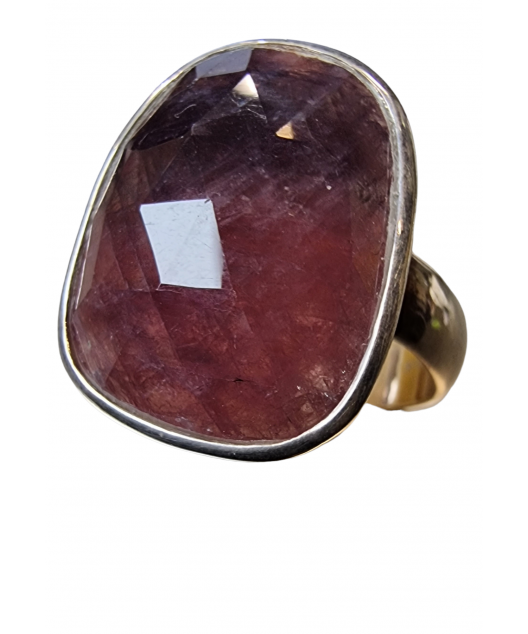 Bague Rubis Saphir argent 925 Taille 60