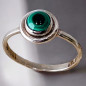 Bague Malachite Argent 925 Taille 66 (s)