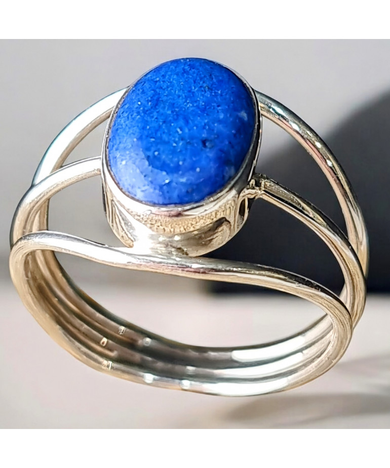 Bague Lapis-lazuli Argent 925 Taille 64 (s)