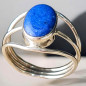 Bague Lapis-lazuli Argent 925 Taille 64 (s)