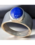 Bague Lapis-lazuli Argent 925 Taille 62 (s)