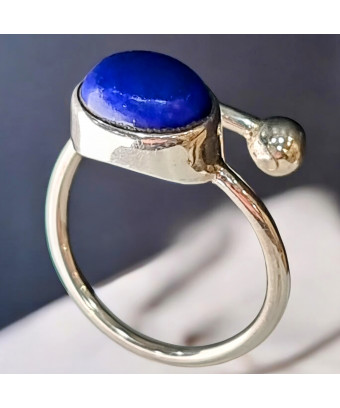 Bague Lapis-lazuli Argent...