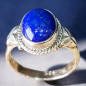 Bague Lapis-lazuli Argent 925 Taille 52 (s)