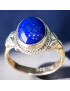 Bague Lapis-lazuli Argent 925 Taille 52 (s)