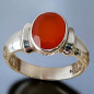Bague Agate de feu Argent 925 Taille 52 (s)