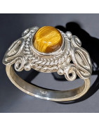 Bague Œil de tigre Argent 925 Taille 52 (s)