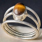 Bague Œil de tigre Argent 925 Taille 54 (s)
