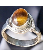 Bague Œil de tigre Argent 925 Taille 52 (s)