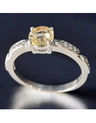 Bague Béryl Héliodore Argent 925 Taille 57