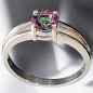 Bague Quartz mystique Argent 925 Taille 58 (s)
