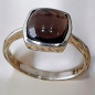 Bague Quartz fumé Argent 925 Taille 58 (s)