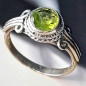 Bague Péridot Argent 925 Taille 56 (s)