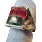 Bague tourmaline melon d'eau argent 925 Taille 53
