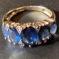Bague Saphir et Diamant Or 18 carats Taille 55 et sur mesure