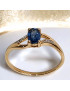 Bague Saphir et Diamants Or 18 carats Taille 55 et sur mesure (s)