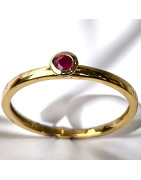 Bague Rubis Or 18 carats Taille 56 et sur mesure (s)