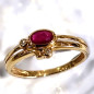 Bague Rubis et Diamants Or 18 carats Taille 53 et sur mesure (s)