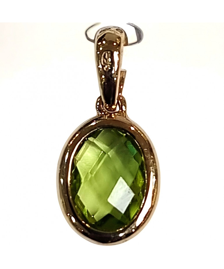 Pendentif Péridot Or 18 carats (s)