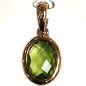 Pendentif Péridot Or 18 carats (s)