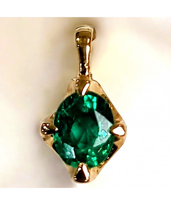 Pendentif Emeraude Or 18 carats (s)