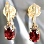 Boucles Grenat Or 18 carats (s)