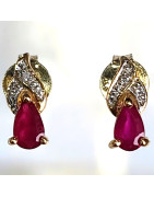 Boucles Rubis & Diamants Or 18 carats (s)
