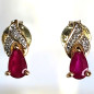 Boucles Rubis & Diamants Or 18 carats (s)