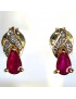 Boucles Rubis & Diamants Or 18 carats (s)