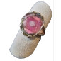 Bague tourmaline melon d'eau argent 925 Taille 53