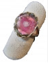 Bague tourmaline melon d'eau argent 925 Taille 53