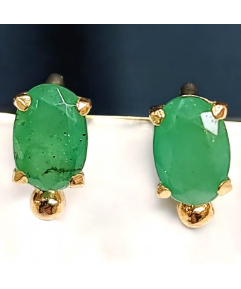 Boucles Emeraude Or 18 carats (s)
