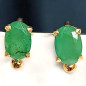 Boucles Emeraude Or 18 carats (s)