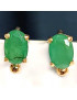 Boucles Emeraude Or 18 carats (s)