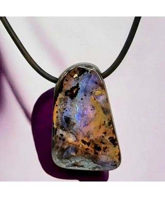 Pendentif Opale Boulder sur...