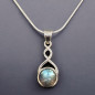 Pendentif Labradorite Facettée sur chaîne Argent 925 (s)