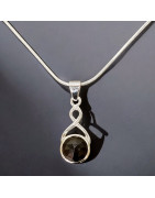 Pendentif Spinelle sur chaîne Argent 925 (s)