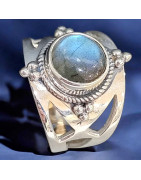 Bague Labradorite Argent 925 Taille 60 (s)