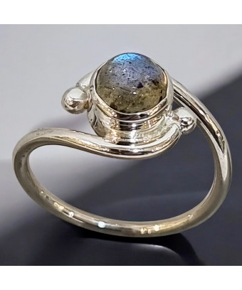 Bague Labradorite Argent 925 Taille 52 (s)