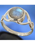 Bague Labradorite Argent 925 Taille 58 (s)