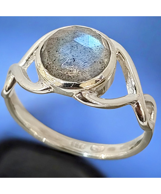 Bague Labradorite Argent 925 Taille 58 (s)